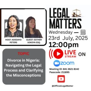 Divorce in Nigeria — Navigating the Legal Process and Clarifying the Misconceptions