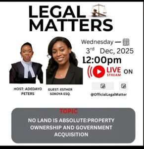 No Land is Absolute: Property Ownership and Government Acquisition.