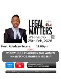 Widowhood Practices and Women’s Inheritance Rights in Nigeria
