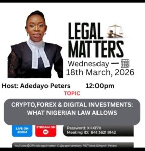 Cryptocurrency, Forex, and Digital Investments in Nigeria: What the Law Permits